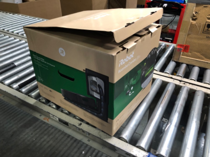 Photo 1 of **USED** iRobot Roomba Combo j5+ Self-Emptying Robot Vacuum & Mop – Identifies and Avoids Obstacles Like Pet Waste & Cords, Empties Itself for 60 Days, Clean by Room with Smart Mapping, Alexa?