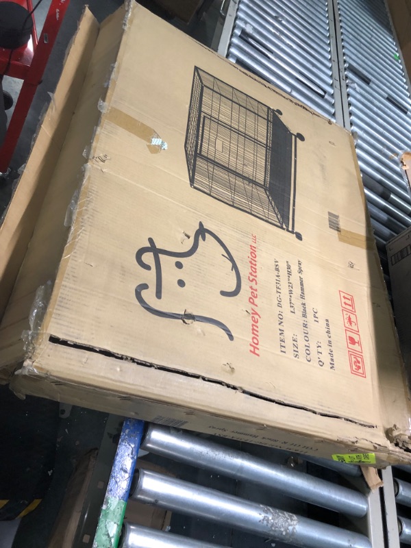 Photo 1 of 37" Homey Pet Heavy Duty Metal Open Top Cage w/ Floor Grid, Casters and Tray