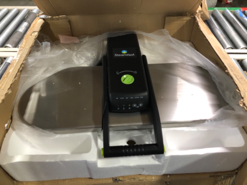 Photo 1 of **Broken Handle** Steamfast SF-680 Digital Steam Press with Multiple Fabric Settings and Steam Burst Function,Stainless/Black