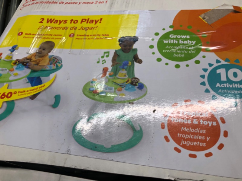 Photo 3 of Bright Starts Around We Go 2-in-1 Walk-Around Activity Center & Table, Tropic Cool