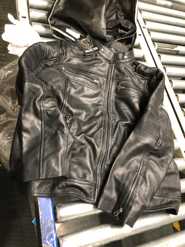 Photo 3 of Carrie Womens Black Slim Fit Cafe Racer Leather Jacket
