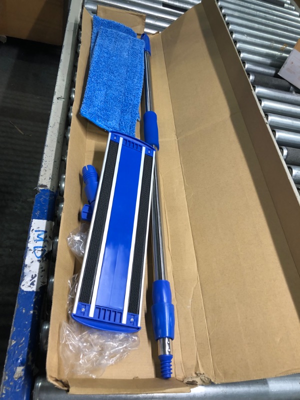 Photo 1 of 18" Professional Microfiber Mop - Hardwood Floor Mop - Dry & Wet Mop for Wood, Laminate, Tile, Vinyl Floors | Washable Pads | Wet & Dust Mopping | Adjustable Handle + 1 Microfiber Cloth