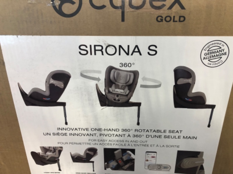 Photo 3 of CYBEX Sirona S with SensorSafe, Convertible Car Seat, 360° Rotating Seat, Rear-Facing or Forward-Facing Car Seat, Easy Installation, SensorSafe Chest Clip, Instant Safety Alerts, Premium Black Car Seat Pepper Black