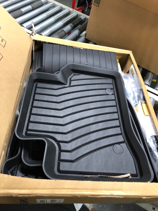 Photo 3 of 3W Floor Mats for Mercedes Benz GLC (2016-2020) - All Weather Heavy Duty Custom Fit TPE Car Floor Mats Liners