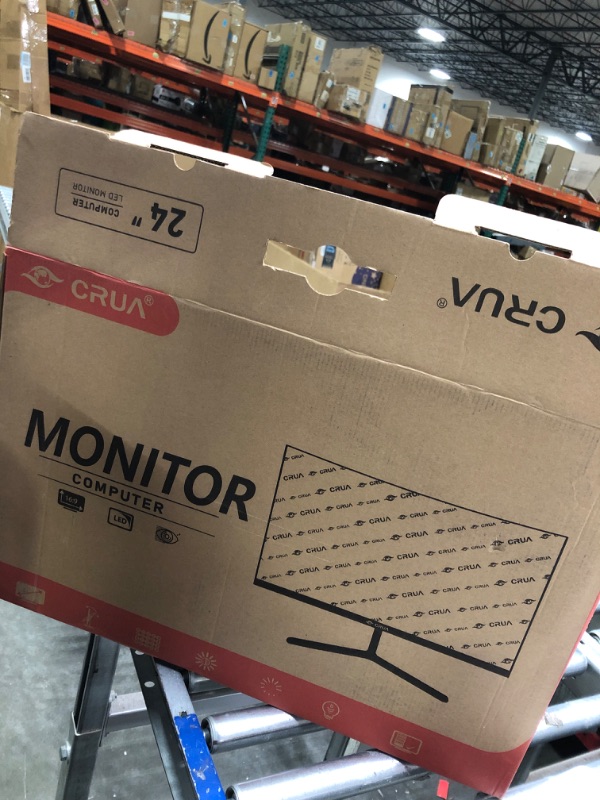 Photo 1 of CRUA 24 Inch 144hz/180hz Curved Gaming Monitor, FHD 1080P Frameless Computer Monitors, Support AMD freesync Low Motion Blur, Eye Care, DisplayPort, HDMI, Compatible Wall Mountable Installs-Black
