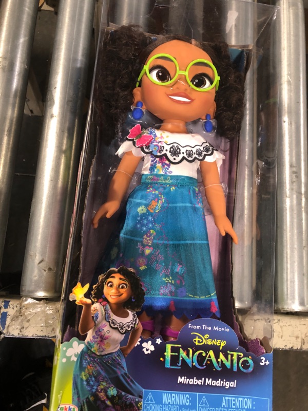 Photo 2 of Disney Encanto Mirabel Doll - 14 Inch Articulated Fashion Doll with Glasses & Shoes