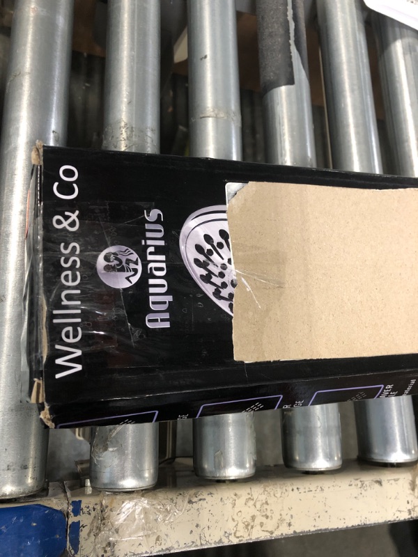 Photo 1 of Aquarius Handheld Matte Black Shower Head With Hose (Extra Long) Luxury Spa Grade High Pressure Hand Held Showerhead With 6 Spray Settings - Adjustable Brass Ball Holder & Teflon Tape Standard 2.5 GPM Matte Black