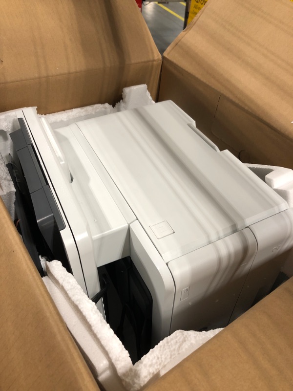Photo 1 of HP Color LaserJet Pro M283fdw Wireless All-in-One Laser Printer, Remote Mobile Print, Scan & Copy, Duplex Printing, Works with Alexa (7KW75A), White