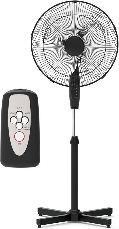 Photo 1 of  Craig 16 Inch Oscillating Stand Fan with Remote Control