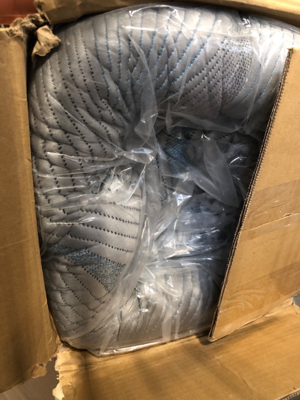 Photo 1 of SLEEP ZONE 2 Inch Gel Memory Foam Cooling Mattress Topper Queen, Double Layers Bed Topper Medium Firm for Back Pain, Super Soft and Breathable with Removable Air-Layer Cover, Queen Queen Grey