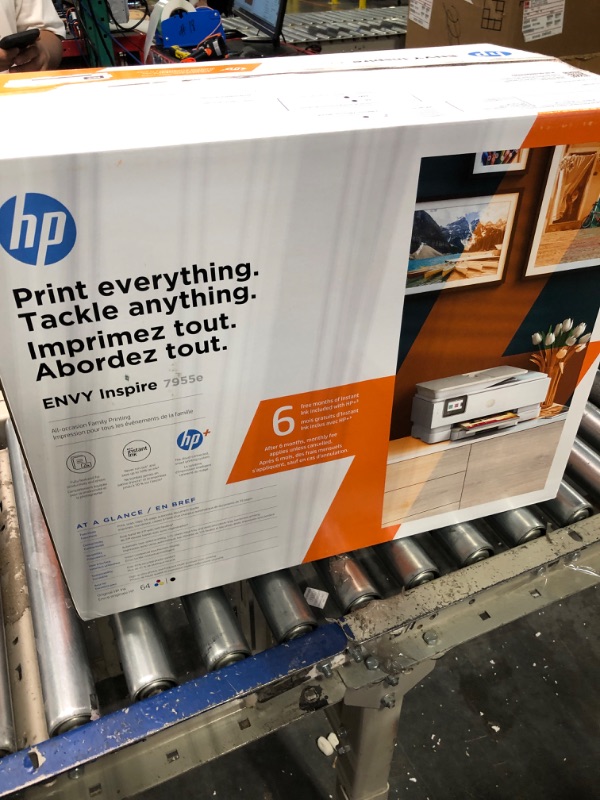 Photo 2 of HP ENVY 6055e Wireless Color Inkjet Printer, Print, scan, copy, Easy setup, Mobile printing, Best for home, Instant Ink with HP+,white New