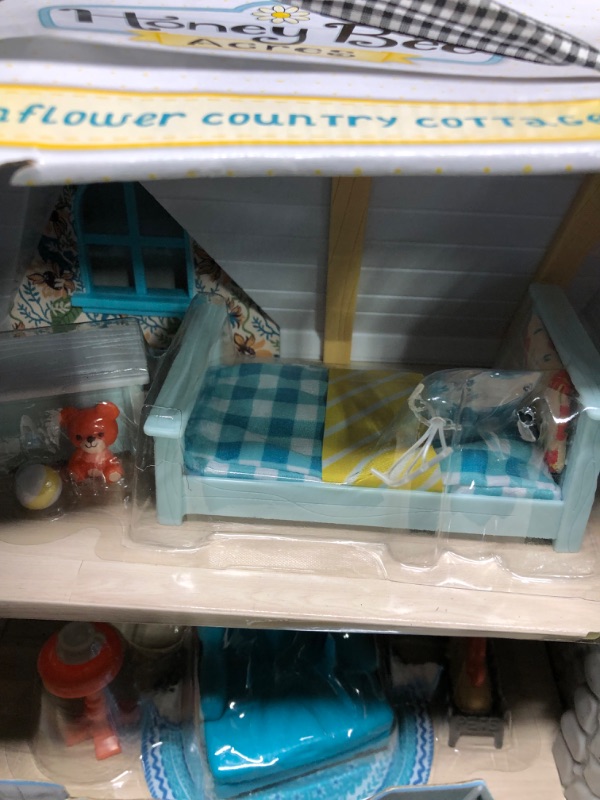 Photo 1 of 11" Tall Sunflower Cottage Doll Playset, 17 Pieces,White