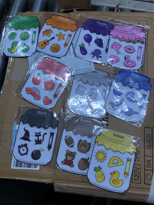 Photo 1 of 10 Pieces Color Recognition Magnetic Sorting Set Educational Magnet Color Baby Toddlers Kids Magnets for Refrigerator Whiteboard, Above Ages 3