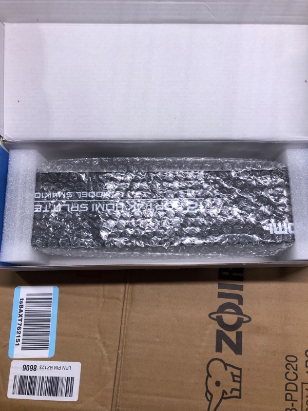 Photo 1 of 1 in 12 Out HDMI Splitter 4K@30Hz, TCNEWCL Video Split Duplicator/Distributor Duplicate/Mirror Screen, Support 3D?Suitable for Watching Sports Matches, exhibitions, TV Stores HDMI 1x12