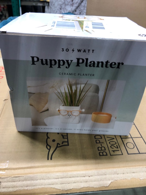Photo 2 of ***GLASSES NOT INCLUDED***
30 Watt | Puppy Planter | Novelty Planter Pot Holds Plants, Glasses & You Can Draw On It. Elegant Ceramic Vase for Succulents, Cacti or Your Average Fern, Perfect Gifting Idea