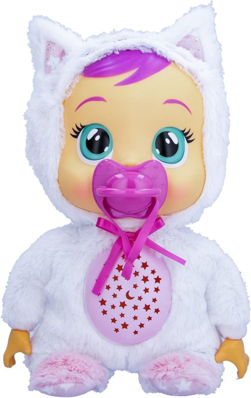 Photo 1 of Cry Babies Goodnight Starry Sky Daisy - 12'' Bedtime Baby Doll | Plays 5 Lullabies & Night Light Projection, Multicolor