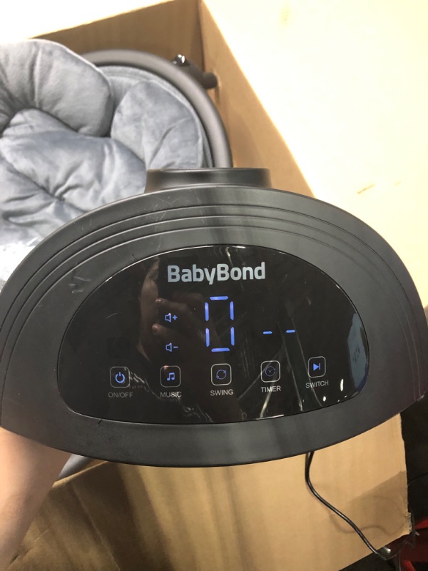 Photo 4 of BabyBond Baby Swings for Infants to Toddler | Bluetooth Baby Swing with 3 Seat Positions | 5 Natural Sway Motion | Bluetooth Music | 5-Point Harness | Includes Remote Control