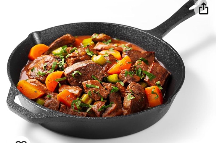 Photo 1 of 12Inch Cast Iron Skillet?Pre-Seasoned Cast Iron Frying Pan?Cast Iron Fry Pan Skillet Cooking Pan?Ideal for Use on any Type of Cooktop?Oven Safe