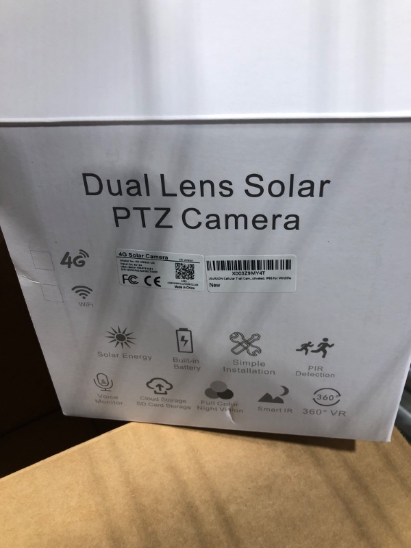 Photo 5 of 6MP Solar Powered 4G LTE Cellular Dual Lens Security Camera Wireless Outdoor, 15600mAh Battery, 360° PTZ Camera with Automatic Tracking and Motion Activation, 2-Way Audio, IP66. Cellular Security Camera