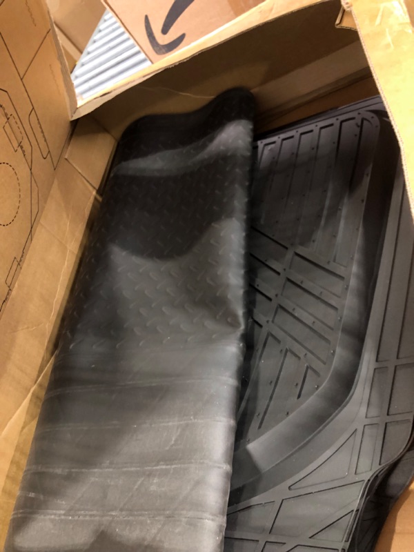 Photo 2 of 3W Floor Mats and Cargo Liner Compatible for Honda Odyssey 2018-2023 TPE All Weather Custom Fit Floor Liner and Cargo Mats 1st 2nd and 3rd Rows Car Mats and Trunk Liner Black 3 Rows and Cargo Liner(Full Sets)