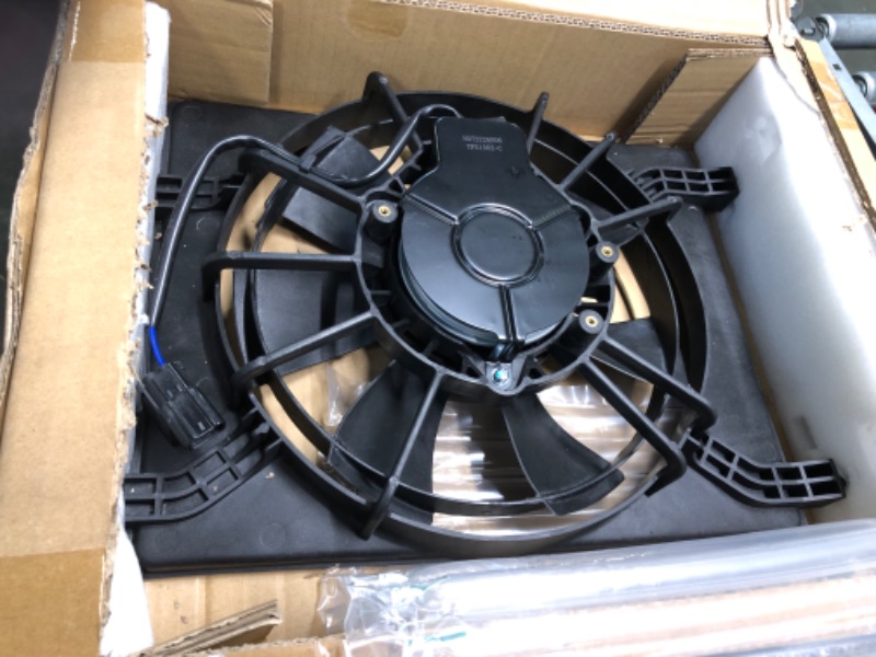 Photo 2 of A-Premium Right A/C Condenser Fan Assembly Compatible with Select Acura Models - ILX 2016-2021, L4 2.4L - Replace# 38615R4HA01, 386195A2A0 Right Side