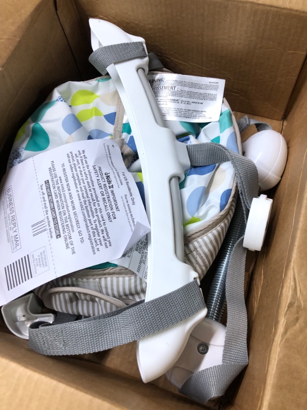 Photo 1 of Bright Starts Playful Parade Door Jumper for Baby with Adjustable Strap, 6 Months and Up, Max Weight 26 lbs

