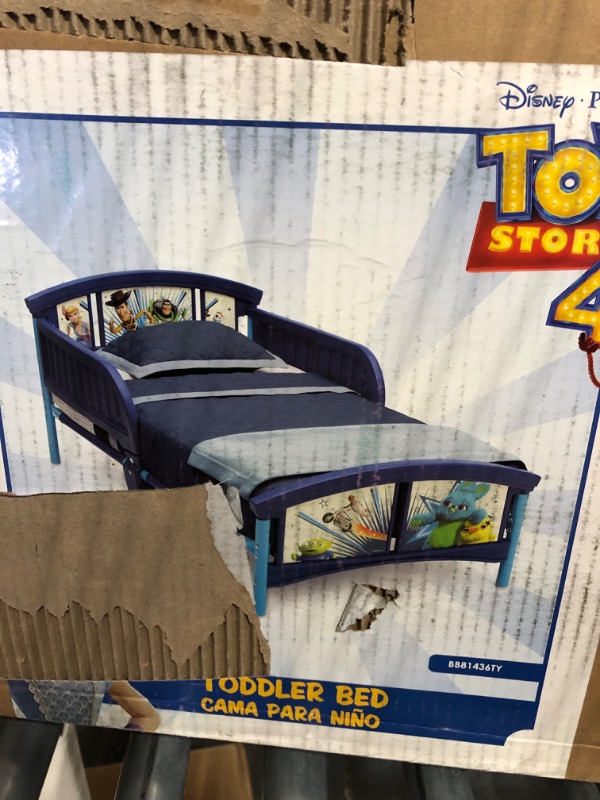 Photo 1 of Delta Children Plastic Toddler Bed, Disney/Pixar Toy Story 4 Disney/Pixar Toy Story 4 Toddler Bed