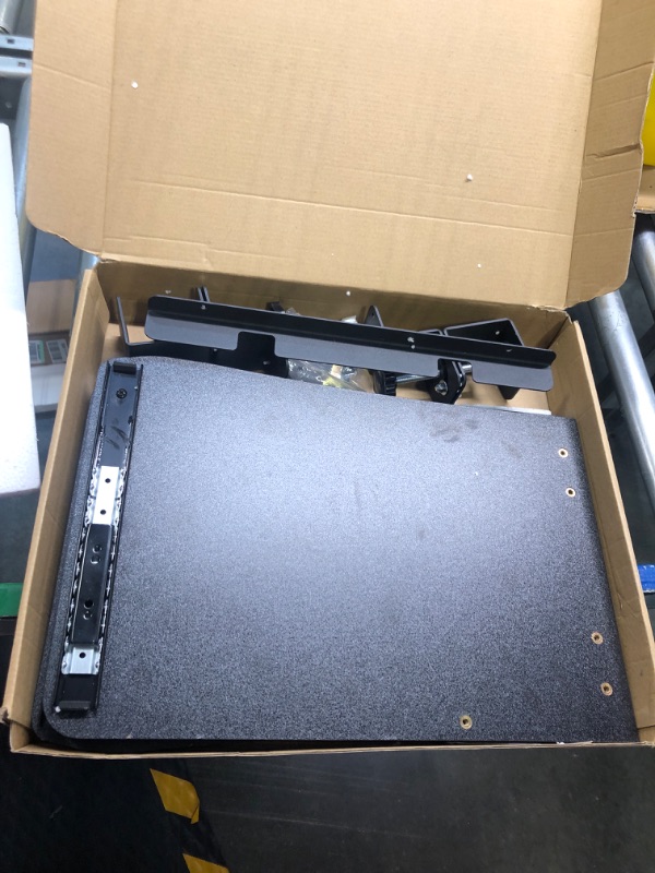 Photo 1 of VIVO Large Keyboard Tray Under Desk Pull Out Platform with Pencil Drawer, Extra Sturdy C Clamp Mount, 27 (33 Including Clamps) x 11 inch Slide-Out Tray with Storage Drawer, Black, MOUNT-KB05-4D