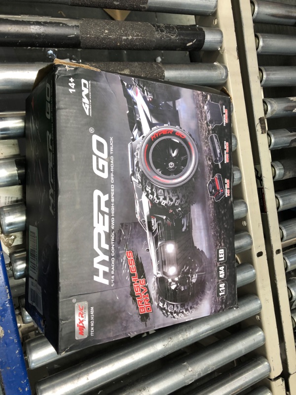 Photo 2 of **FOR PARTS**HYPER GO H14BM 1/14 Brushless RC Cars for Adults Fast 50 mph, RC Trucks 4wd Offroad Waterproof, Electric Powered High Speed RC Car, Scary Fast Extreme RC Truggy with 3S Battery for Snow Sand