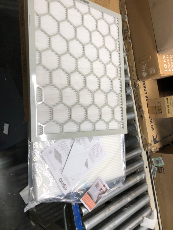 Photo 2 of 20x25x1 MERV 8 Air Filter,AC Furnace Air Filter,Reusable ABS Plastic Frame, 7 Pack Replaceable Filter Media (Actual Size: 19 3/4" x 24 3/4" x 3/4")