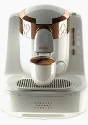 Photo 1 of **FOR PARTS** Okka Automatic Turkish/Greek Coffee Machine, USA 120V UL, Black/Copper (Gold)