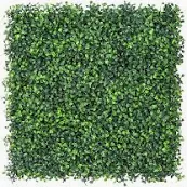 Photo 1 of Artificial Boxwood Panels Topiary Hedge Plant, Privacy Hedge Screen Sun Protected Suitable for Outdoor, Indoor, Garden, Fence, Backyard and Decor ** not exatt photo** 