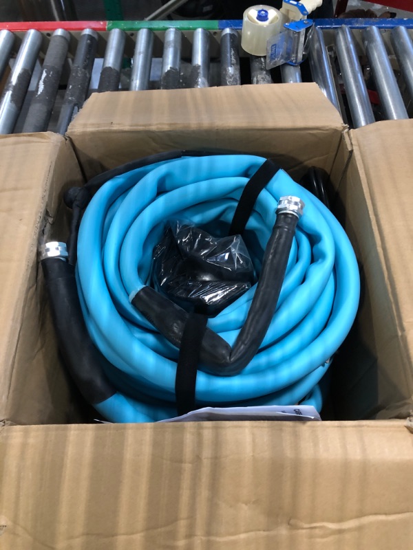 Photo 2 of 25ft Camper RV Water Hose, 5/8'' Drinking Water Hose for RV Park, Camping, Garden, Lead-Free and Kink-Free, NSF Certified, Blue