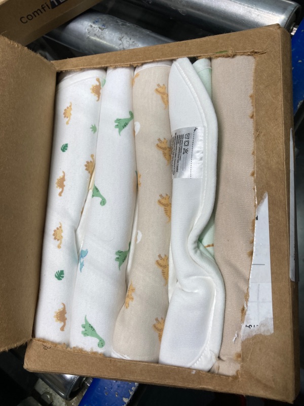 Photo 1 of Organic Burp Cloths for Baby Boys and Girls - 5-Pack Ultra Absorbent Burping Cloth, Burp Clothes, Newborn Towel, Milk Spit Up Rags, Burpy Cloth Bib for Unisex, Boy, Girl, Burping Rags (Roarsome)