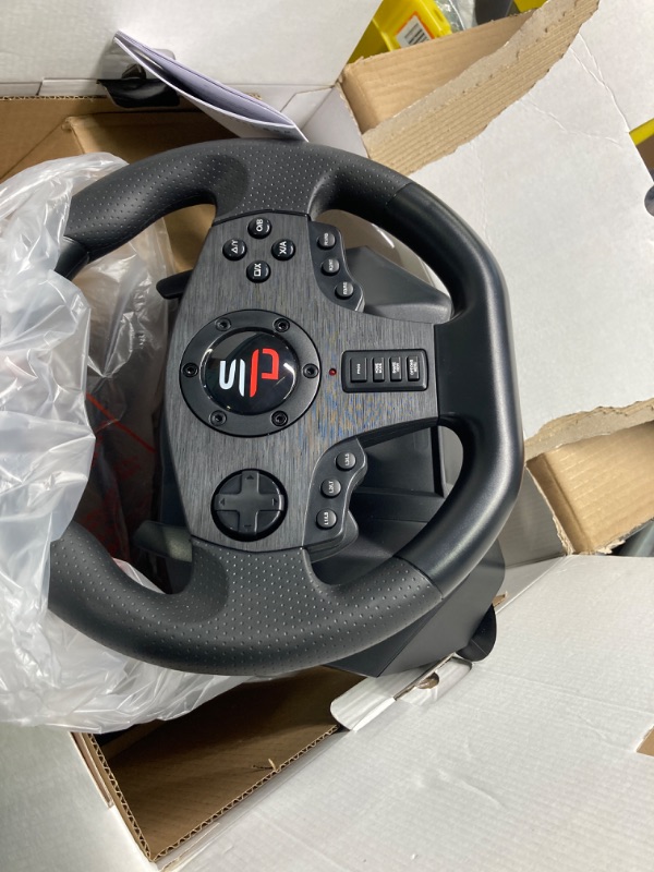 Photo 2 of Superdrive - GS850-X racing steering wheel with manual shifter, 3 pedals, paddle shifters for Xbox Serie X/S, PS4, Xbox One, (programmable)