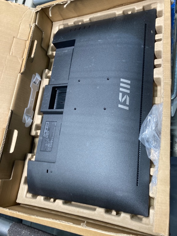 Photo 1 of MSI PRO MP223, 22-inch VA 1920 x 1080 (FHD) Computer Monitor, 100Hz, Adaptive-Synch, HDMI, Video Port, VESA Mountable, Tilt, 1ms, Black