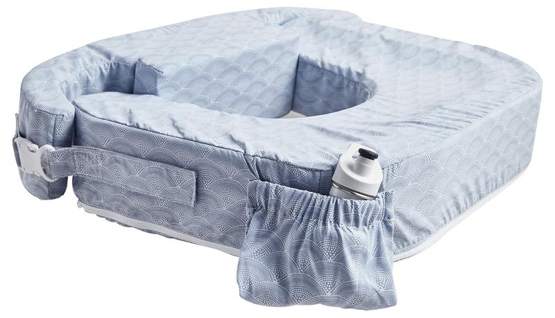 Photo 1 of My Brest Friend Twin Nursing Pillow - Enhanced Comfort with Slipcover - Ergonomic Breastfeeding Pillow for Ultimate Support - Adjustable Nursing Pillow with Handy Side Pocket, Horizon