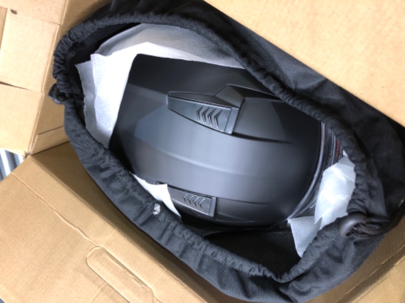 Photo 1 of AHR Motorcycle Helmet Dual Visor Modular Flip up Full Face Helmet DOT Approved Helmet RUN-M3 for Adult Motorbike Street Bike Moped Racing (Matte Black, XL) X-Large M3 - Matte Black