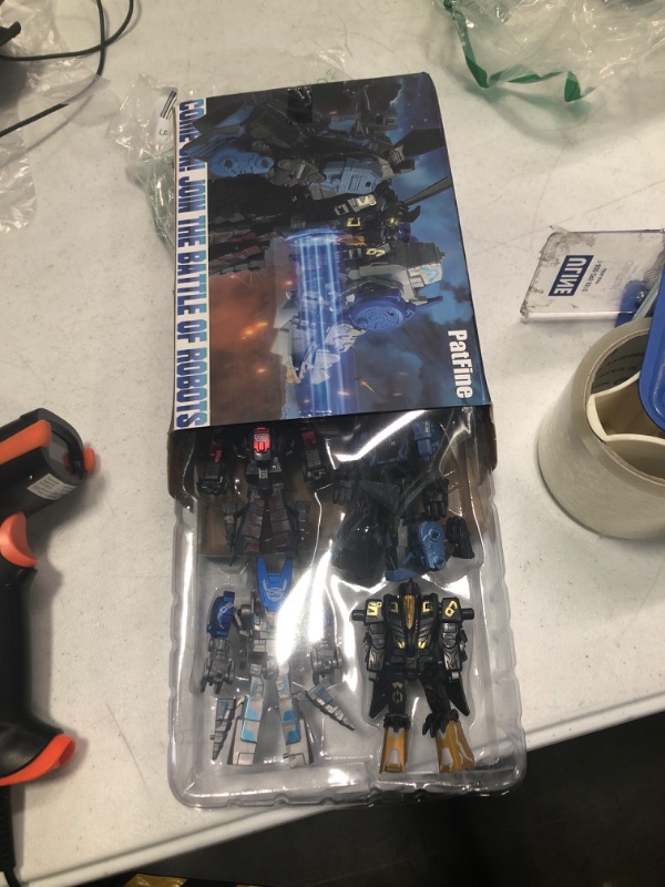 Photo 1 of 11 Shapes Dinosaur Transforming Robot Toys for Kids 6+, 4 Packs STEM Transformed Action Figure Alloy Dinosaur Toys, 4-in-1 DinoRobot Model Toys, Birthday Gifts for Boys Girls Age 6 7 8 9 10+ Year Old