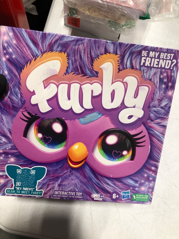 Photo 1 of Furby Purple, 15 Fashion Accessories, Interactive Plush Toys for 6 Year Old Girls & Boys & Up, Voice Activated Animatronic