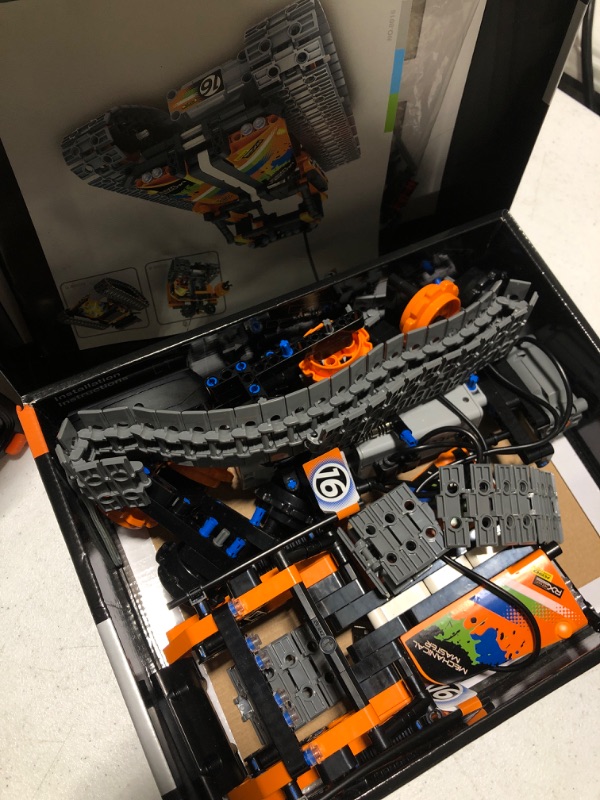 Photo 1 of 3-in-1 STEM Remote Control Building Kits-Tracked Car/Robot/Tank, 2.4Ghz Rechargeable RC Racer Toy Set Gift for 8-12,14 Year Old Boys and Girls, Best Engineering Science Learning Kit for Kids (392pcs)