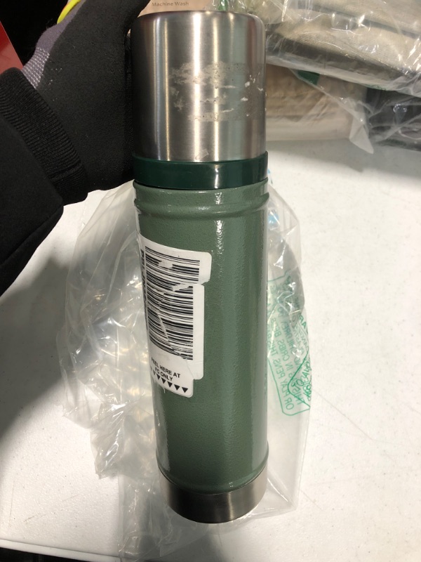 Photo 3 of Stanley Classic Vacuum Insulated Wide Mouth Bottle Hammertone Green 20 Oz 