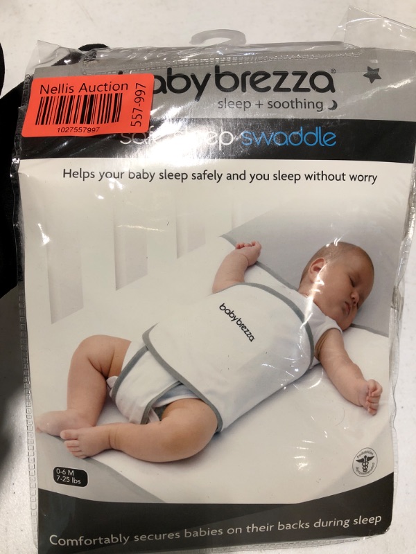 Photo 1 of Baby Brezza Safe Sleep Swaddle Blanket for Crib Safety for Newborns and Infants – Safe, Anti-Rollover Blanket, White