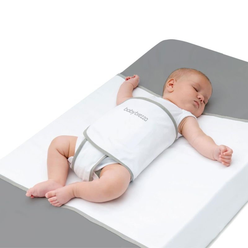 Photo 1 of Baby Brezza Safe Sleep Swaddle Blanket for Crib Safety for Newborns and Infants – Safe, Anti-Rollover Blanket, White
