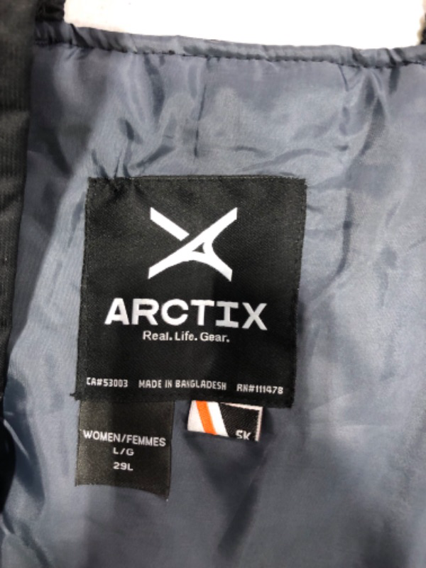 Photo 1 of Arctix Women's Essential Insulated Bib Overalls Short Large Short Black