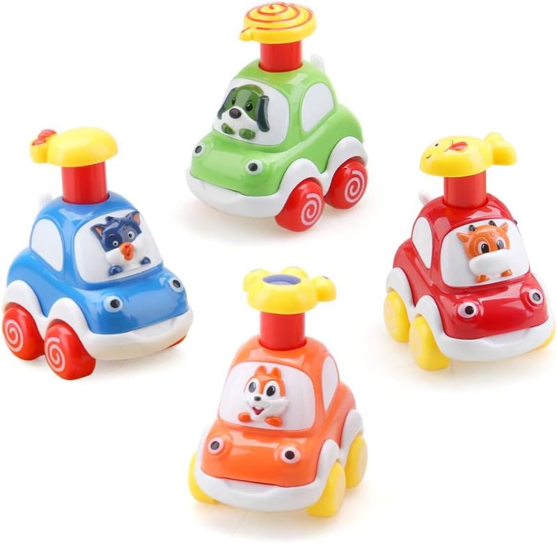 Photo 1 of Amy&Benton Baby Toy Cars for 1 2 Year Old Toddler Cartoon Wind up Cars for Boys Birthday Gift Toys