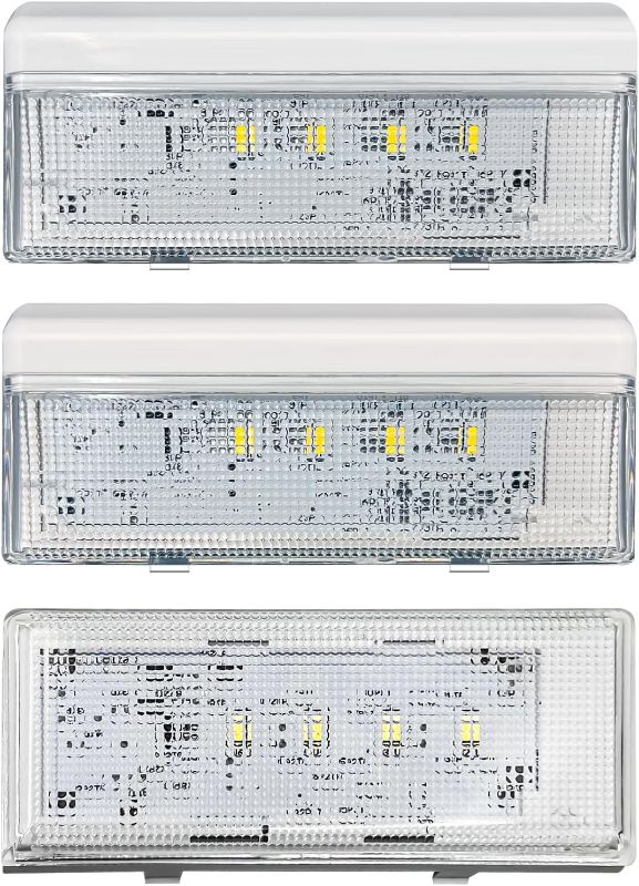 Photo 1 of ***UNABLE TO TEST*** W10515058 Refrigerator Main LED Light W10515057 Refrigerator LED Light with Cover Compatible for Whirlpool Kenmore Maytag Refrigerator Light Replaces WRS325FDAM04 WPW10515058 WPW10515057