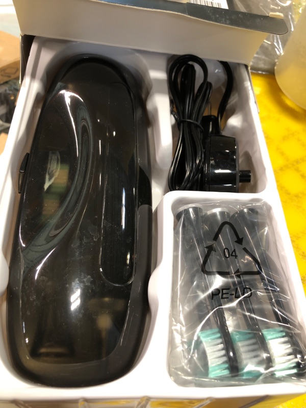 Photo 3 of 
Aquasonic Black Series Ultra Whitening Toothbrush – ADA Accepted Power Toothbrush - 8 Brush Heads & Travel Case – 40,000 VPM Electric Motor &...