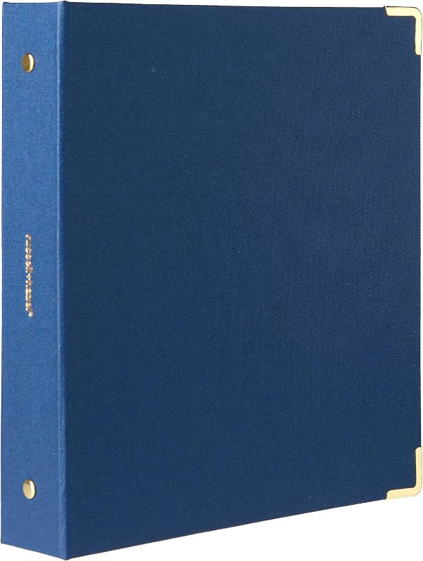 Photo 1 of russell+hazel Mini Bookcloth Signature 3 Ring Binder, Office Supplies, Denim, 8” x 9”
