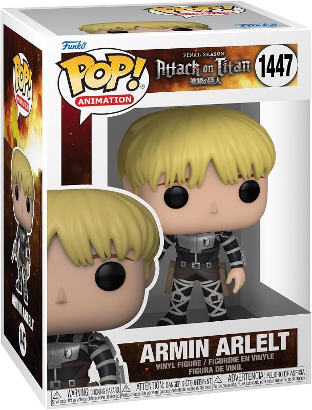 Photo 1 of Funko Pop! Animation: Attack on Titan - Armin Arlelt with Chase (Styles May Vary)
